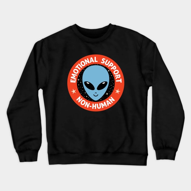 Emotional Support Non-Human Crewneck Sweatshirt by marieltoigo